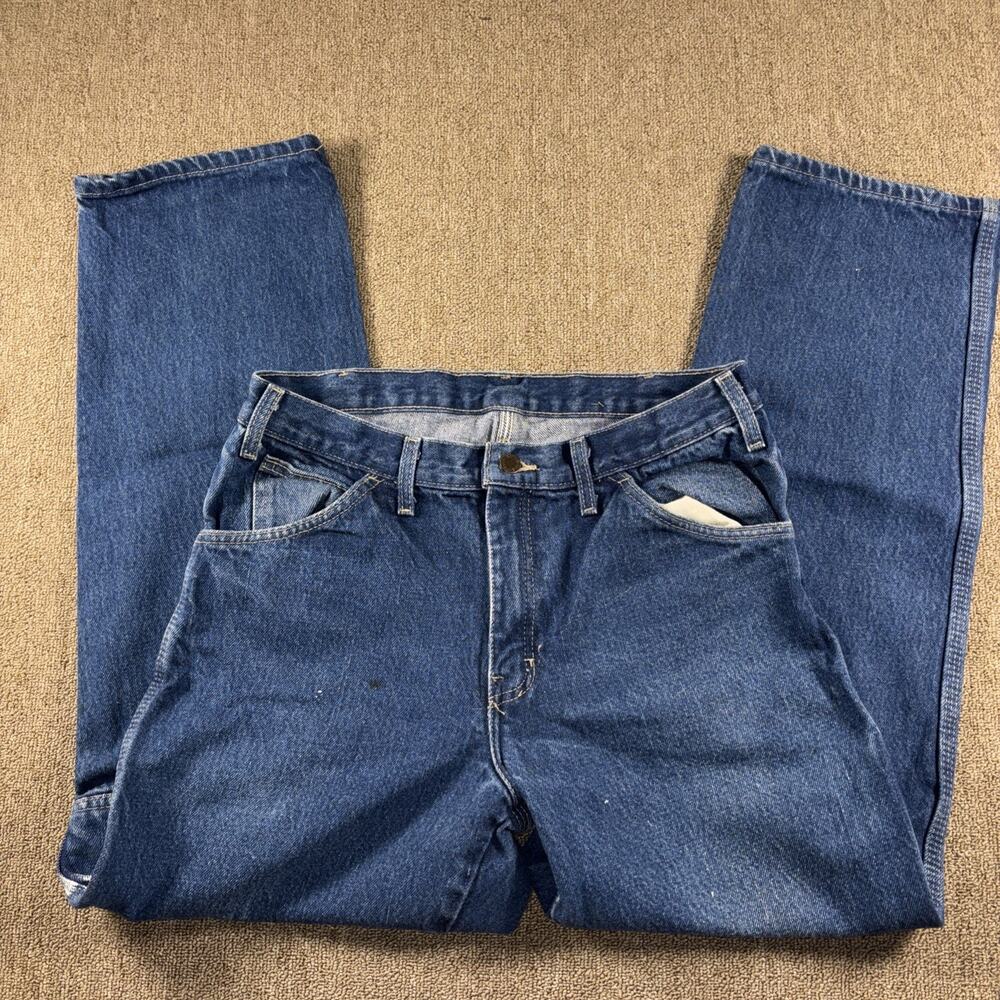 Dickies Men’s Jeans Painter Style Blue 30x32 Spots